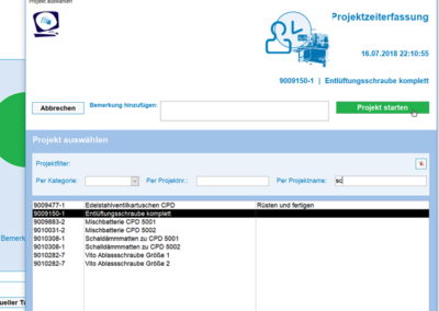 Zeiterfassung Projektzeiten