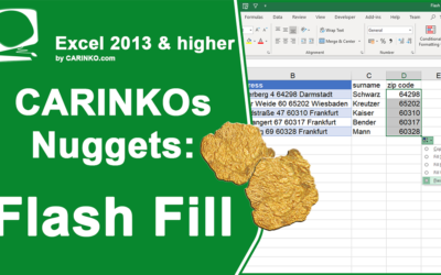 Excel nugget: Flash Fill