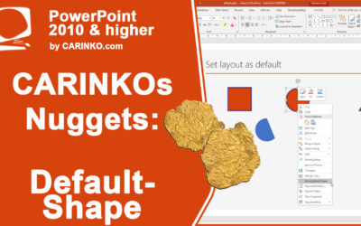 PowerPoint nugget: Default Shape