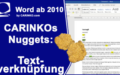 Word-Nugget: Textverknüpfung