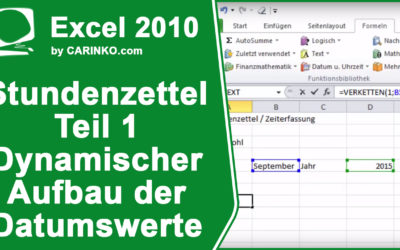 E-Learning Kurs: Stundenzettel-Zeiterfassung in Excel erstellen