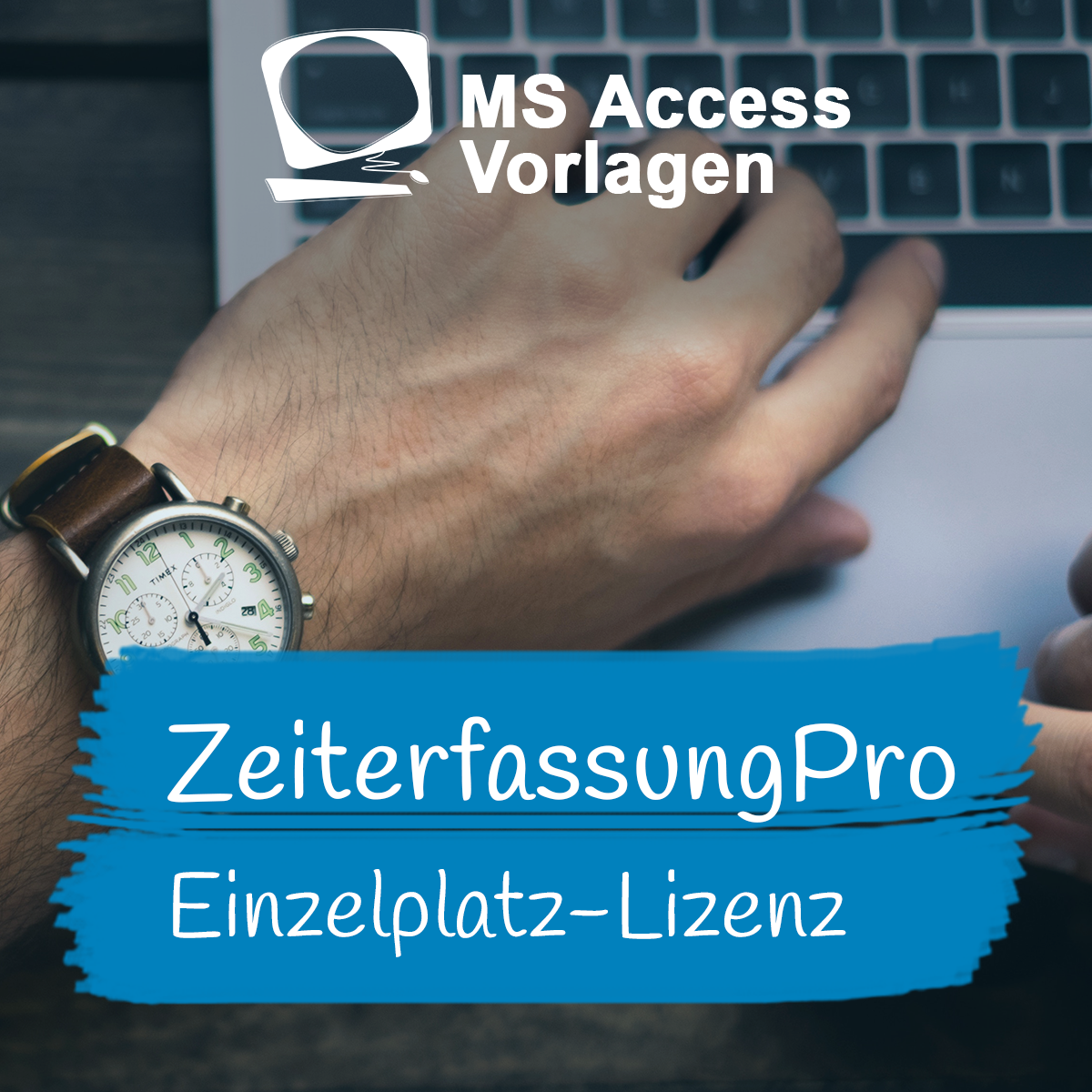 ACZeiterfassungProE MS Access Vorlagen Arbeitszeiterfassung Projektzeiterfassung Auswertung Produktbild