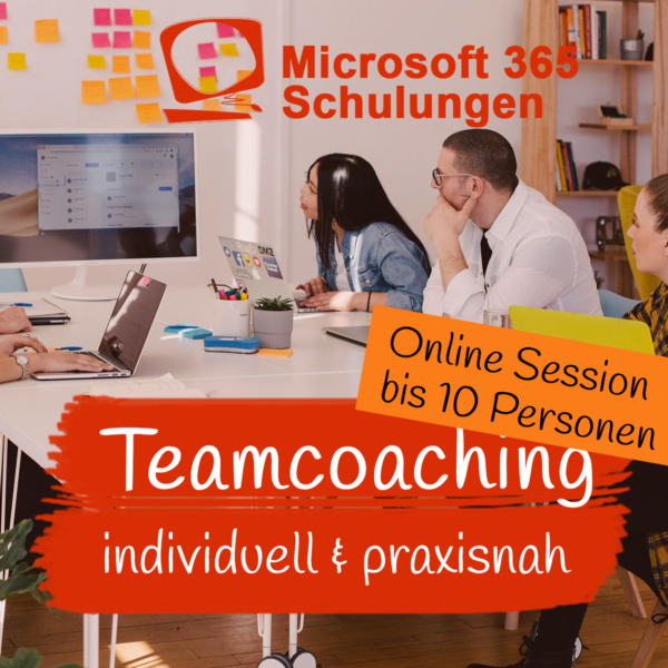 Microsoft 365 Schulung: Individual-Coaching für Ihr Team bis zu 10 Teilnehmende
