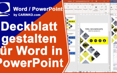 Deckblatt gestalten für MS Word in PowerPoint